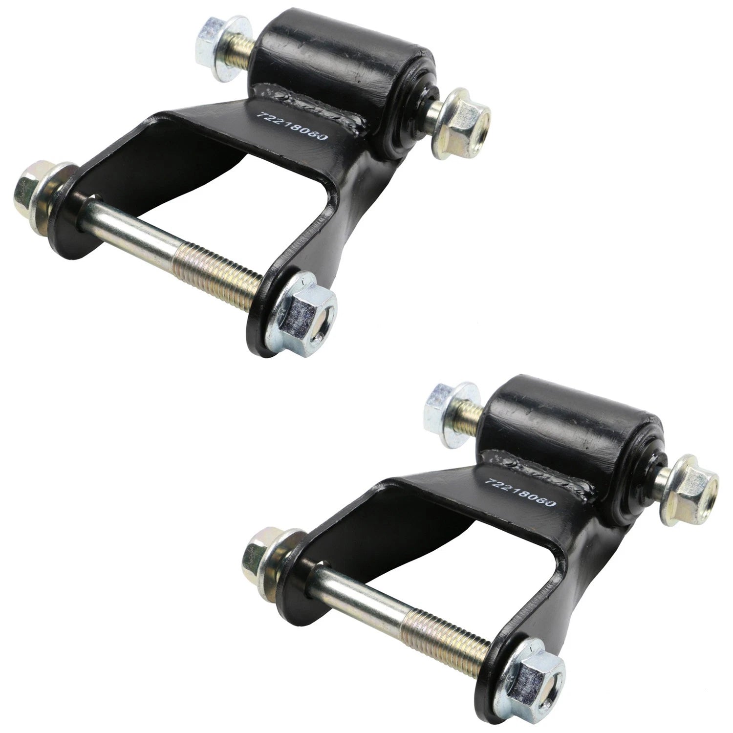 Set of 2 Rear Leaf Spring Shackles for Sierra Silverado 2500 3500 HD (2001–2010)