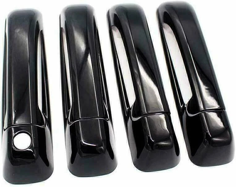 Gloss Black Door Handle Covers Overlay for Ram 1500 2500 3500 (2009–2018)