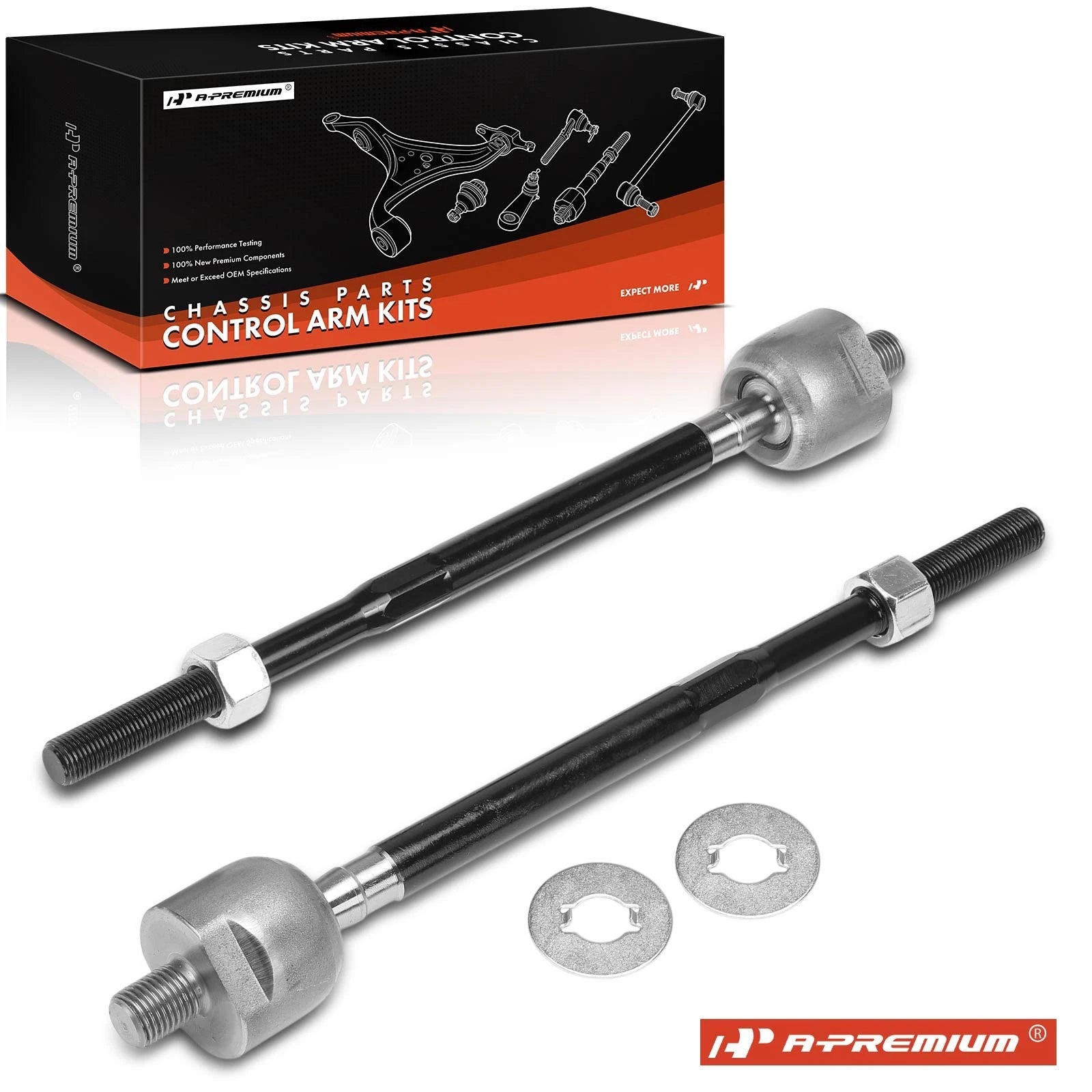 2X Inner Tie Rod End for Nissan Sentra (1984–1990) 300ZX (1990–1993) 240SX