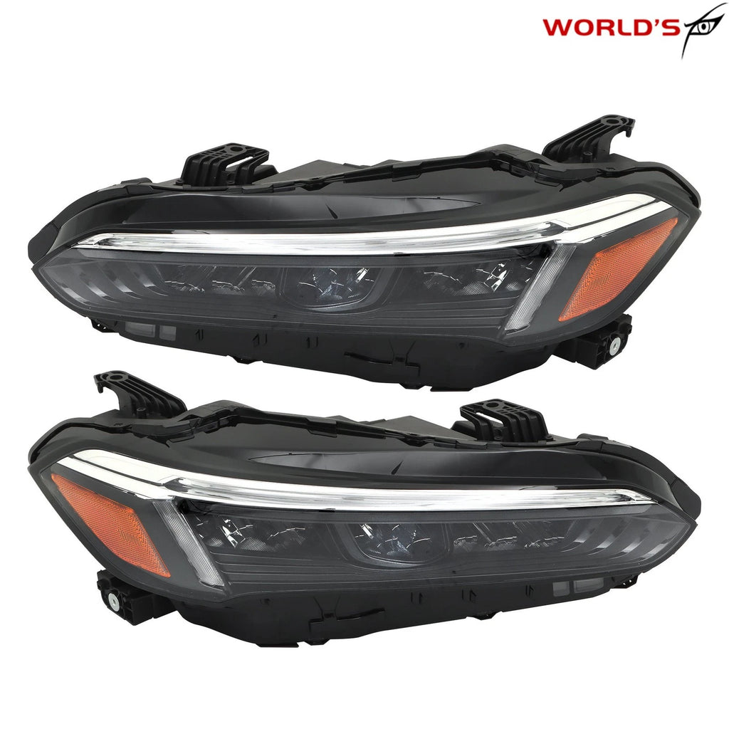 Set of 2 LED Headlamps for Honda Civic Sport/Touring (2022–2023) Black