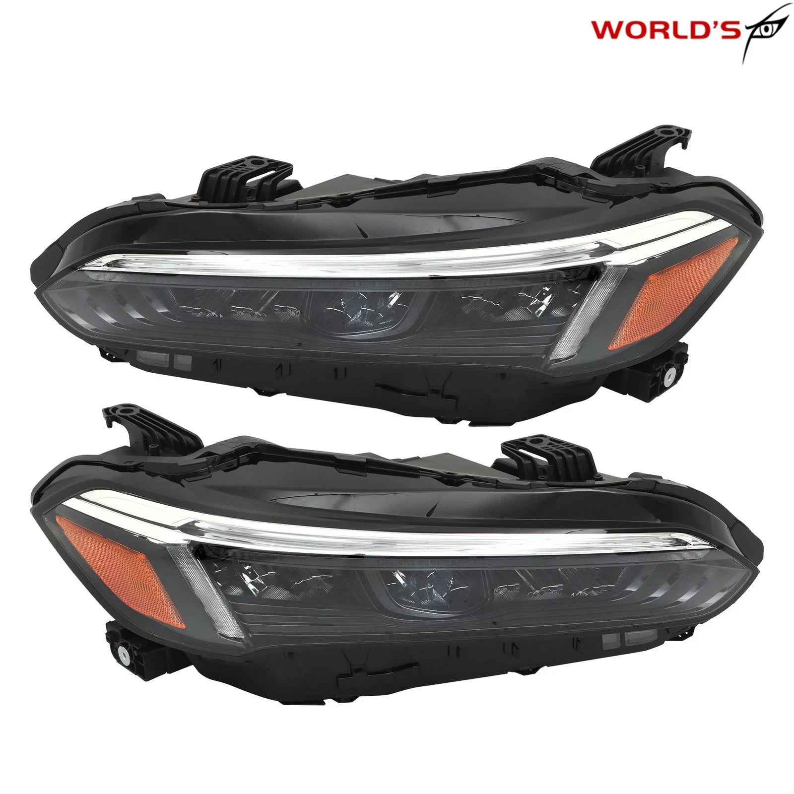 Set of 2 LED Headlamps for Honda Civic Sport/Touring (2022–2023) Black