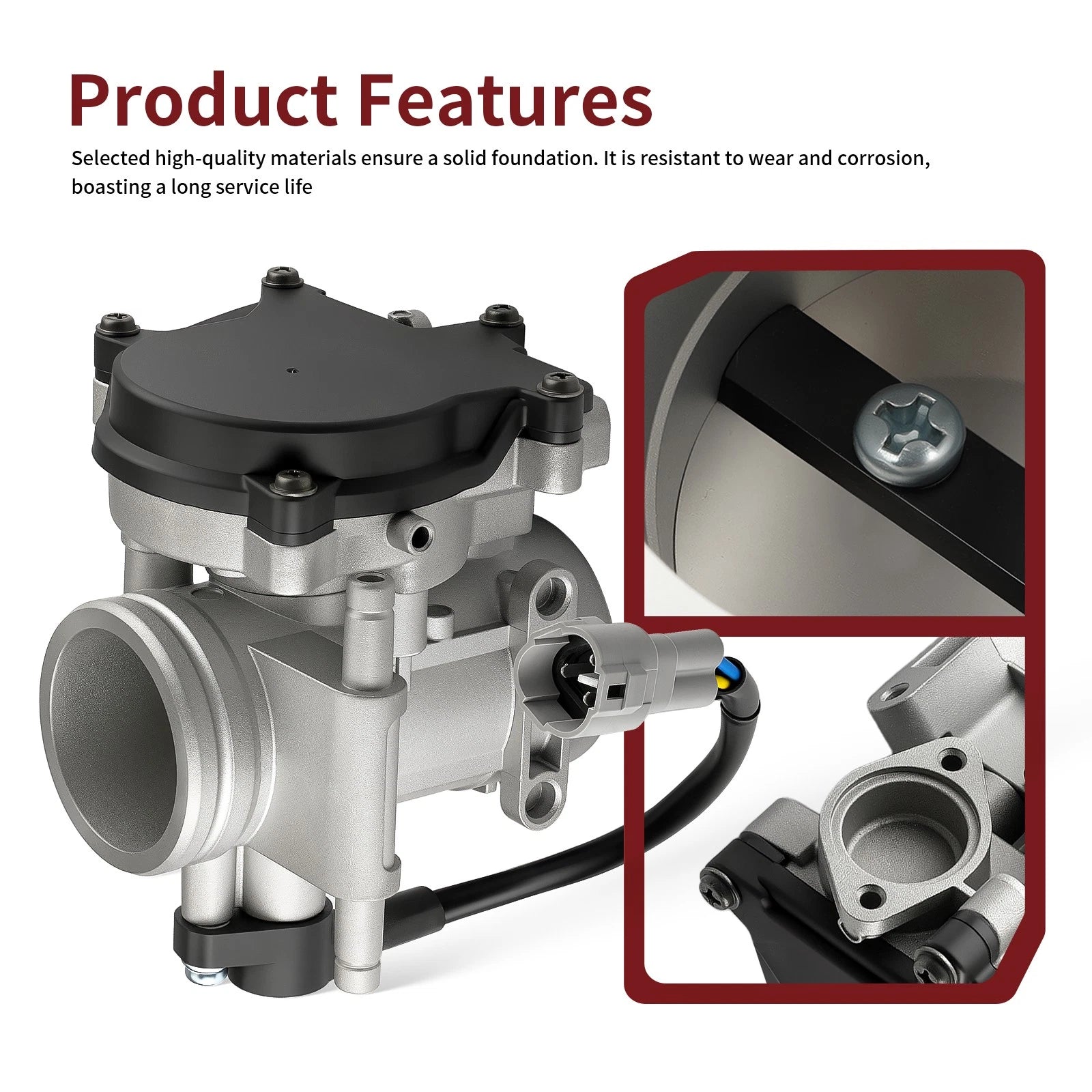 Throttle Body + Intake Adapter Boot for Polaris Sportsman 800 X2 (2008–2010) 1202836