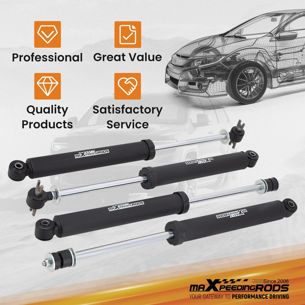 4in Lift Kit w/ Shocks for Jeep Wrangler JK Unlimited (2007–2018)