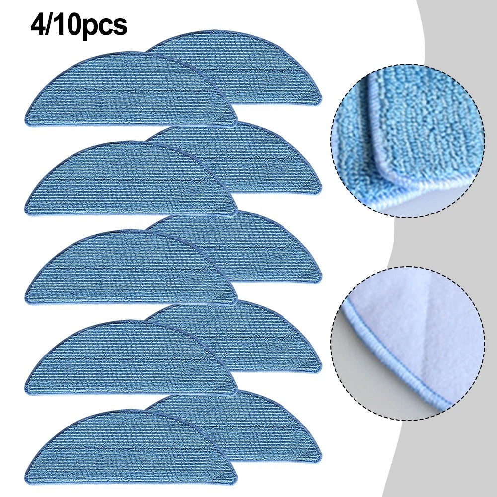 Set of 4 Microfiber Mop Cloths for Tesvor S5 Max (2019–2023)