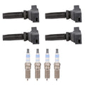 Set of 4 Ignition Coils & Spark Plugs for Ford Bronco Corsair Edge (L4)