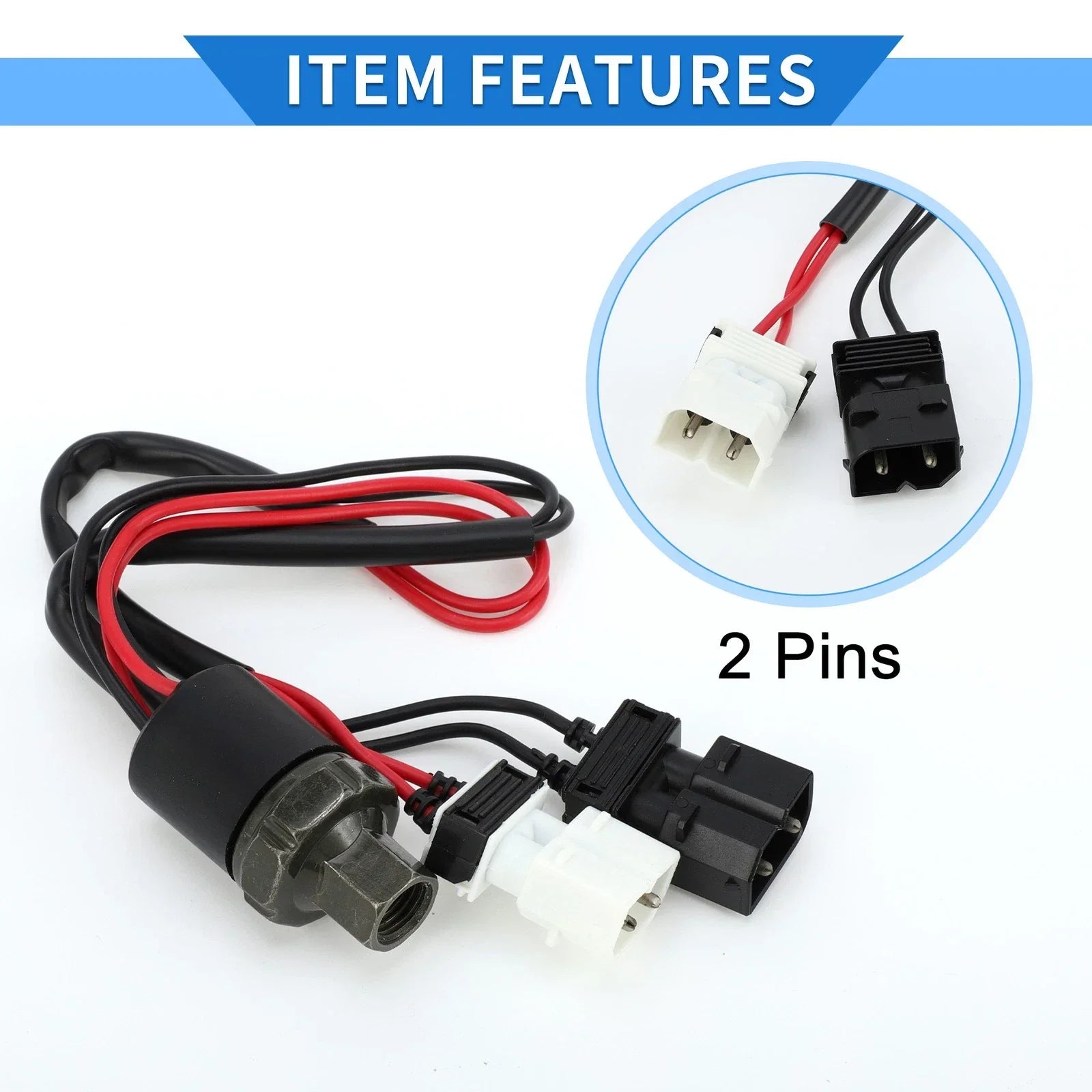 A/C Pressure Switch Sensor 2.5L for BMW 525i (1989 - 1995)
