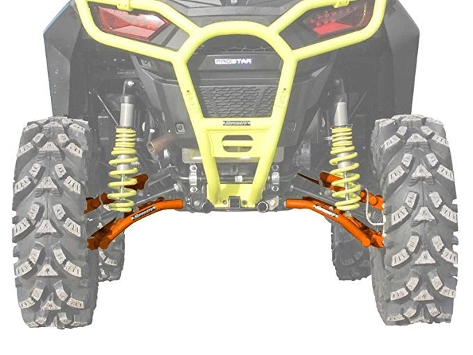 SuperATV High Clearance Rear Offset A Arms for Polaris RZR S 900 / 4 900 (2015–2020)
