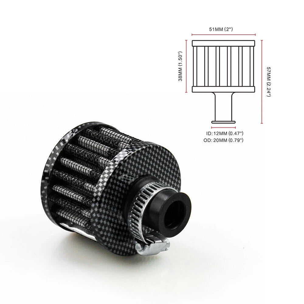 Turbo Air Intake Crank Case Breather Filter for Mini Cone Car Racing