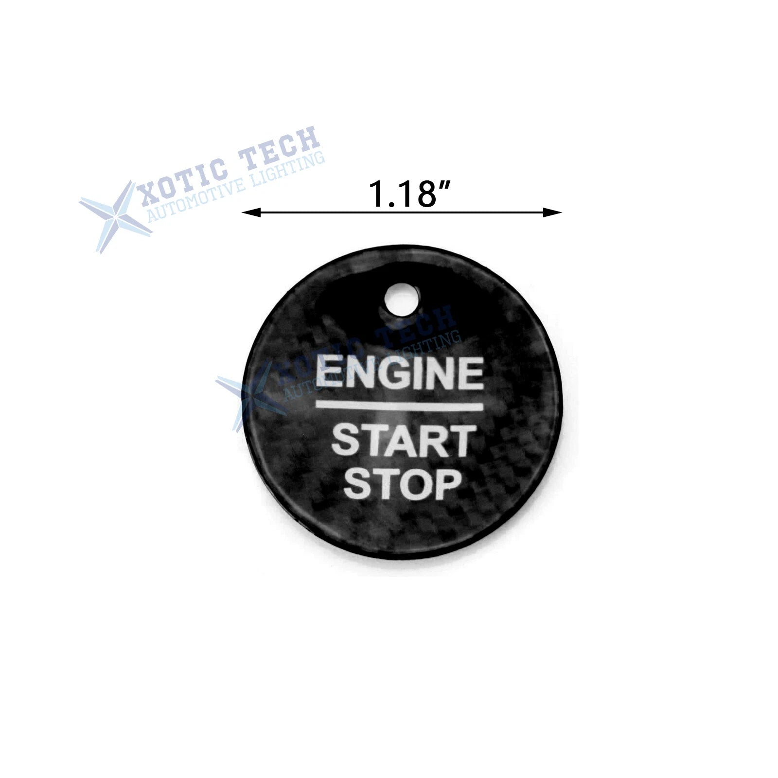 Ignition Push Start Button Decor Cover for Ford F-150 Raptor (2017-2020)