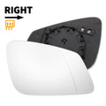 Right Side Heated White Mirror Glass for BMW 2 3 4 5 6 7 Series (2014–2023)