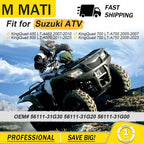 Black Handlebars for Suzuki King Quad 450 500 700 750 LT-A 4x4 (2003–2023)