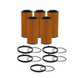 Set of 5 Wix 57204 Engine Oil Filters for (Metal Free)