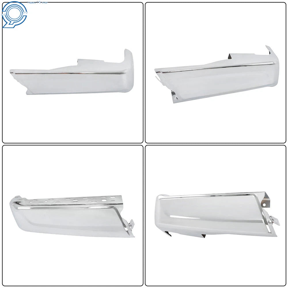 Set of 2 Chrome Rear Bumper Ends for Ford F-150 (2021–2023)