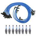 NGK 8mm Wire Set & Denso Iridium Spark Plug Kit for Chevrolet Corvette (1997–2004)