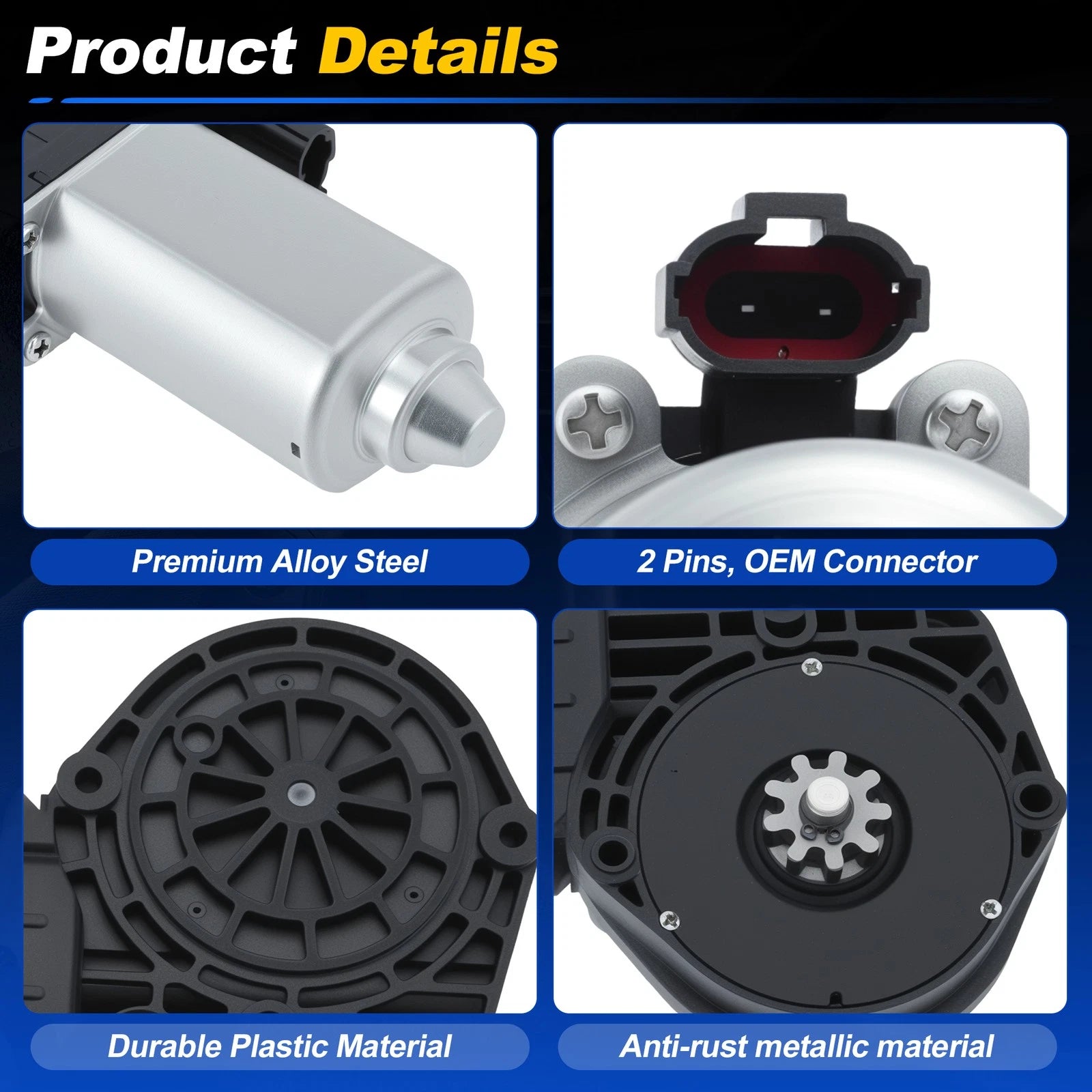 Power Window Lift Motor E9AZ5423394A for Ford F-150 F250 F350 (1993–1995)