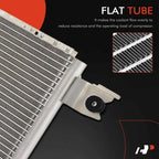 A/C Condenser with Bracket for Isuzu Rodeo (1998–2001) Amigo (1998–2000)
