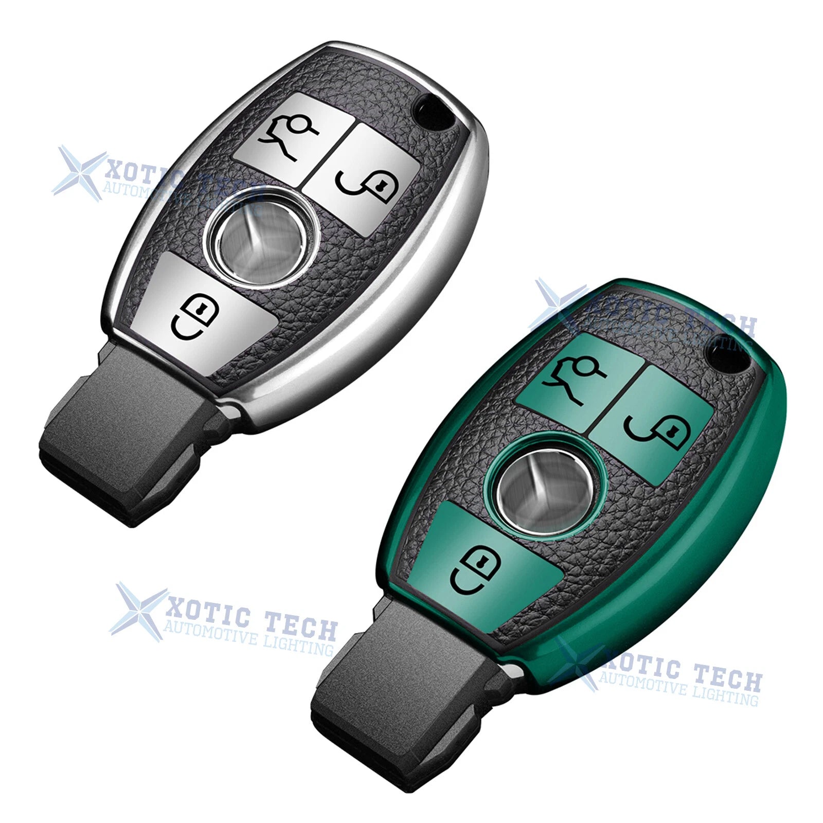 Soft TPU Remote Key Fob Shell for Mercedes-Benz C-Class (2014–2019)