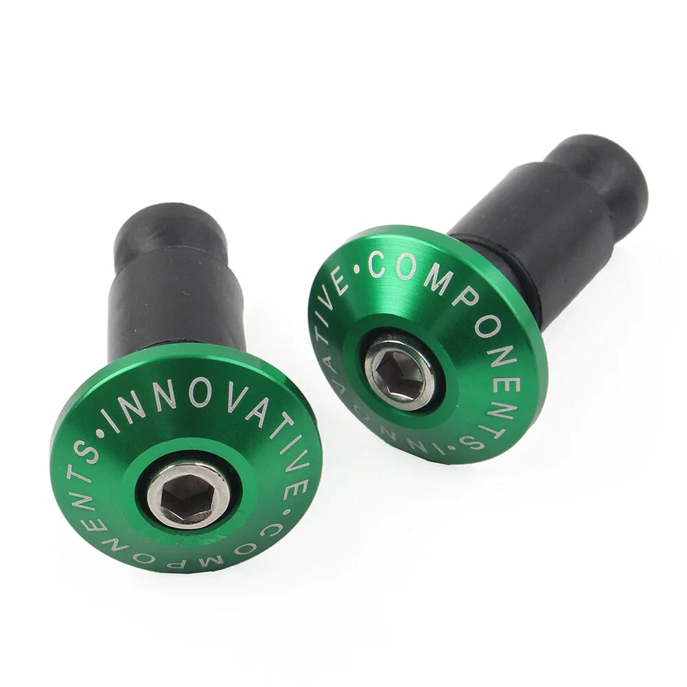 Motorcycle 7/8" Handlebar End Cap Grip Plug for Dirt Bike Green