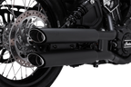 3" Twin Slash Slip-On Mufflers for Vance & Hines (Black) (48323)