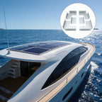 Photovoltaic Mounting Brackets for Boats RVs Yachts (Silver)