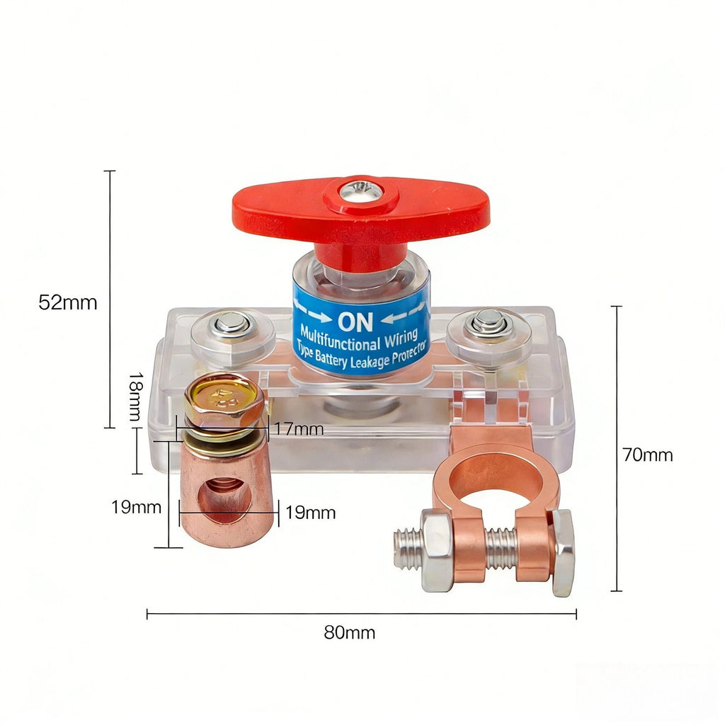Negative Terminal Battery Isolator Switch for 12V 24V Vehicles and Boats