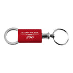 Red Anodized Aluminum Valet Keychain - Officially Licensed for Chrysler 200