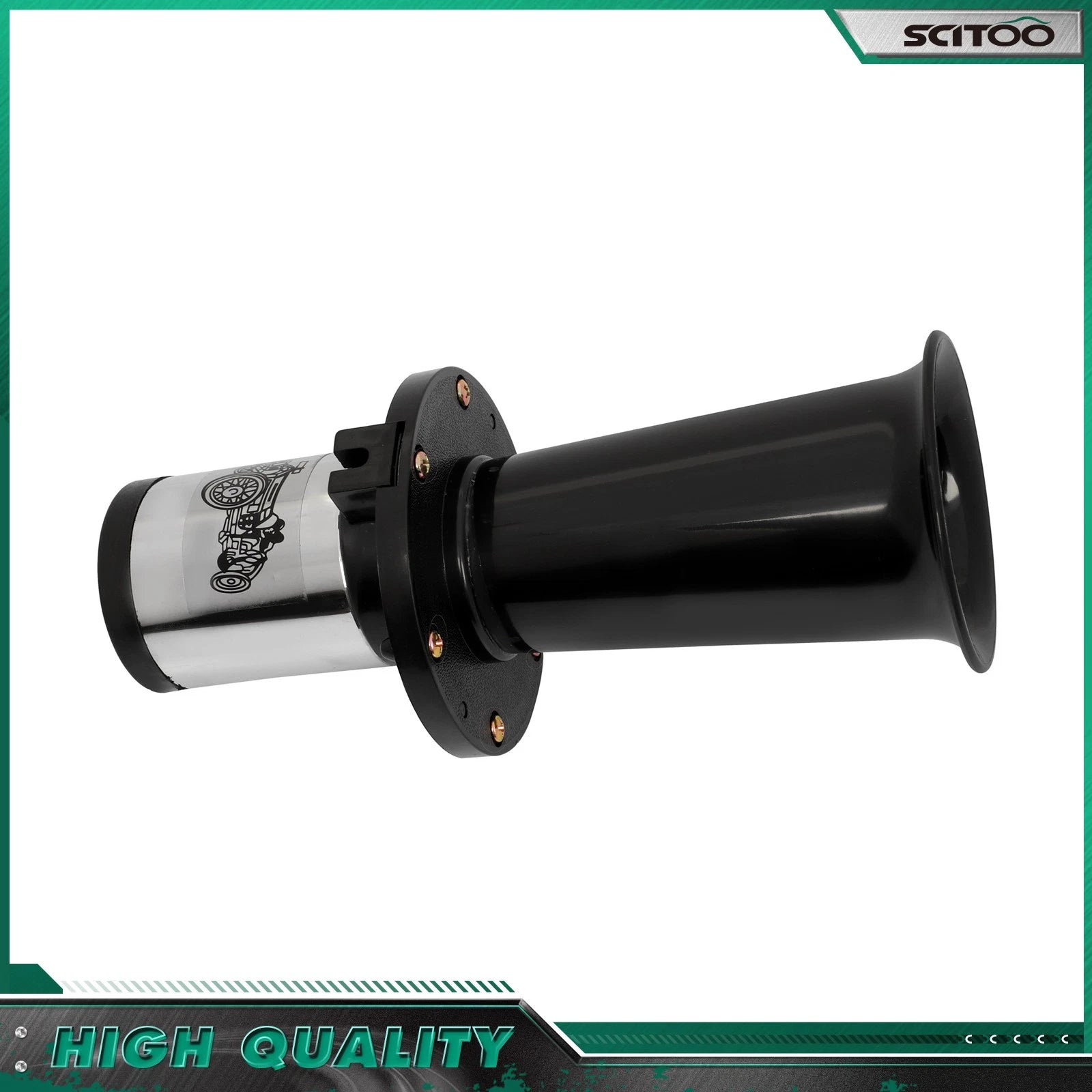 12V Antique Vintage Classic Air Horn for Car SUV Boat (Ooga Sound)