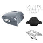 Trunk Backrest Rack Mount for Harley Electra Glide (2014–2026) Gunship Gray