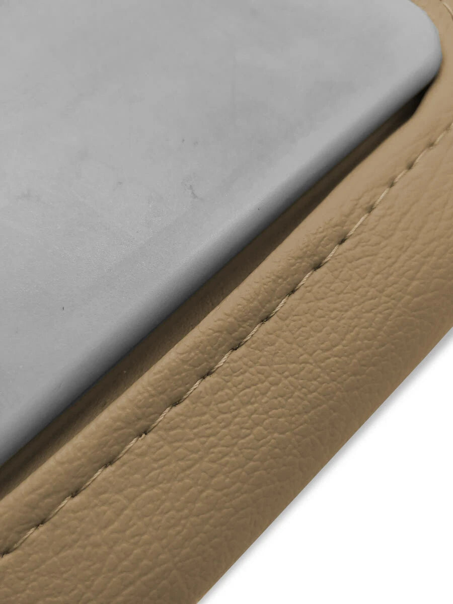 Sunvisors Cover Set for Toyota Corolla (2002–2008) Beige Tan PVC Leather