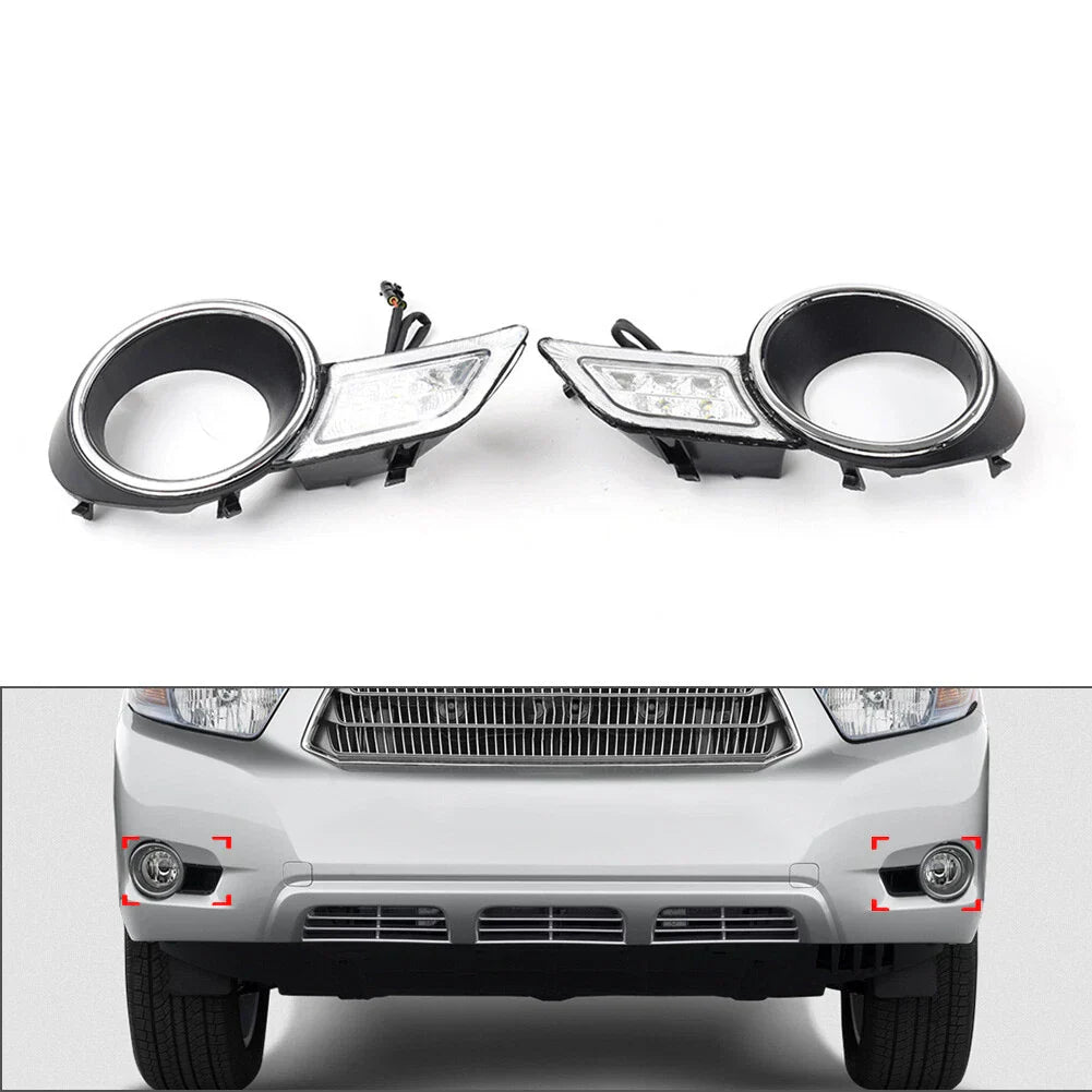Daytime Running Lights Fog Lamps for Toyota Highlander (2008-2011)