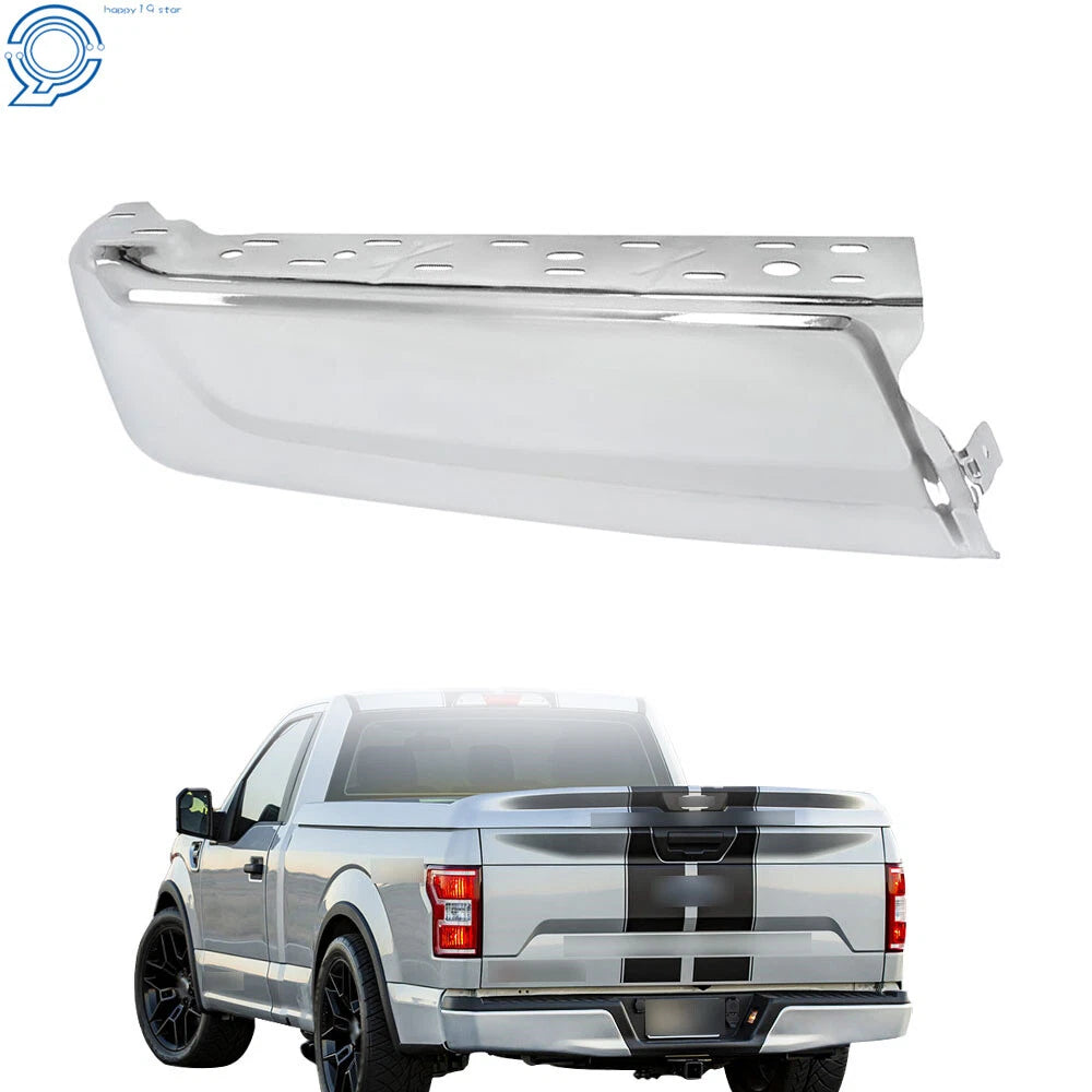 Set of 2 Chrome Rear Bumper Ends for Ford F-150 (2021–2023)
