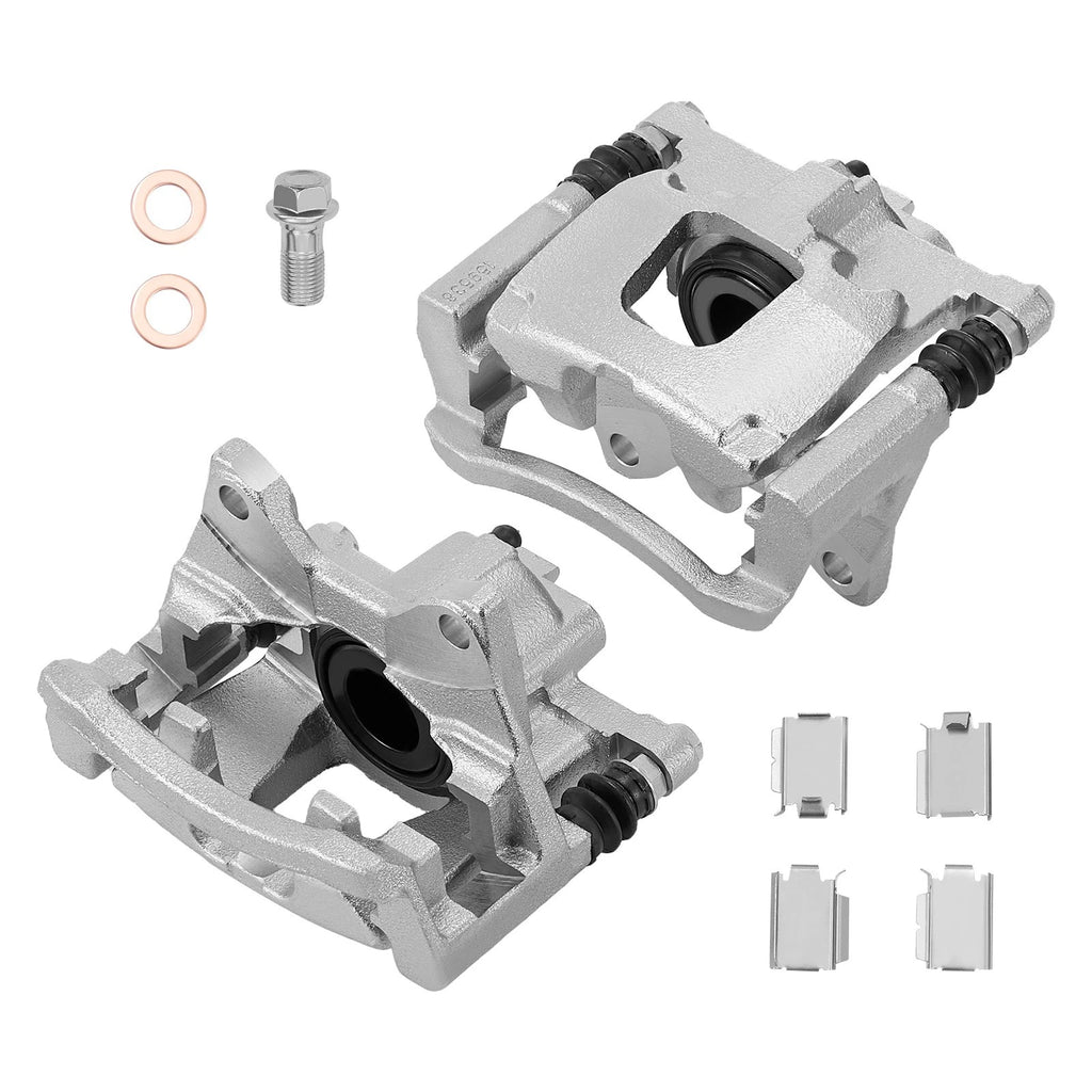 Pair Rear Brake Calipers for Jeep Wrangler JK (2007–2018) & Dodge Nitro