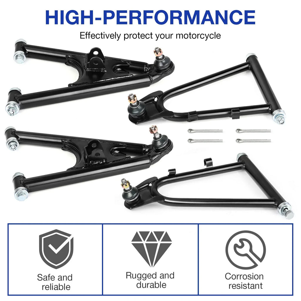 Front Upper and Lower Control A-Arms Set for Yamaha Banshee 350 (1987–2006)
