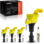 Set of 4 Ignition Coils & Iridium Spark Plugs for Chevy Equinox (2010–2017)