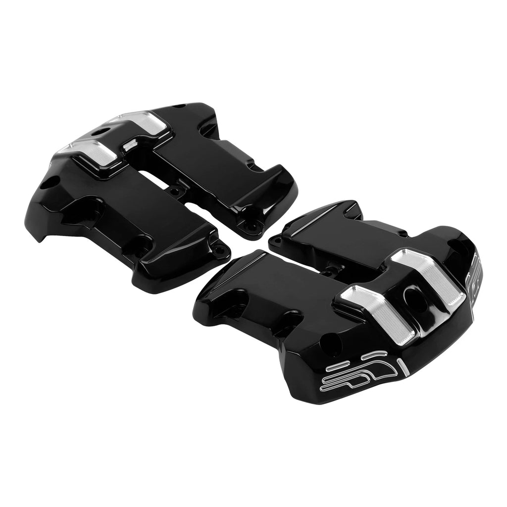 Upper Rocker Box Covers for Harley Street, Road Glide (2017–2023), Softail (2018–2023) Black