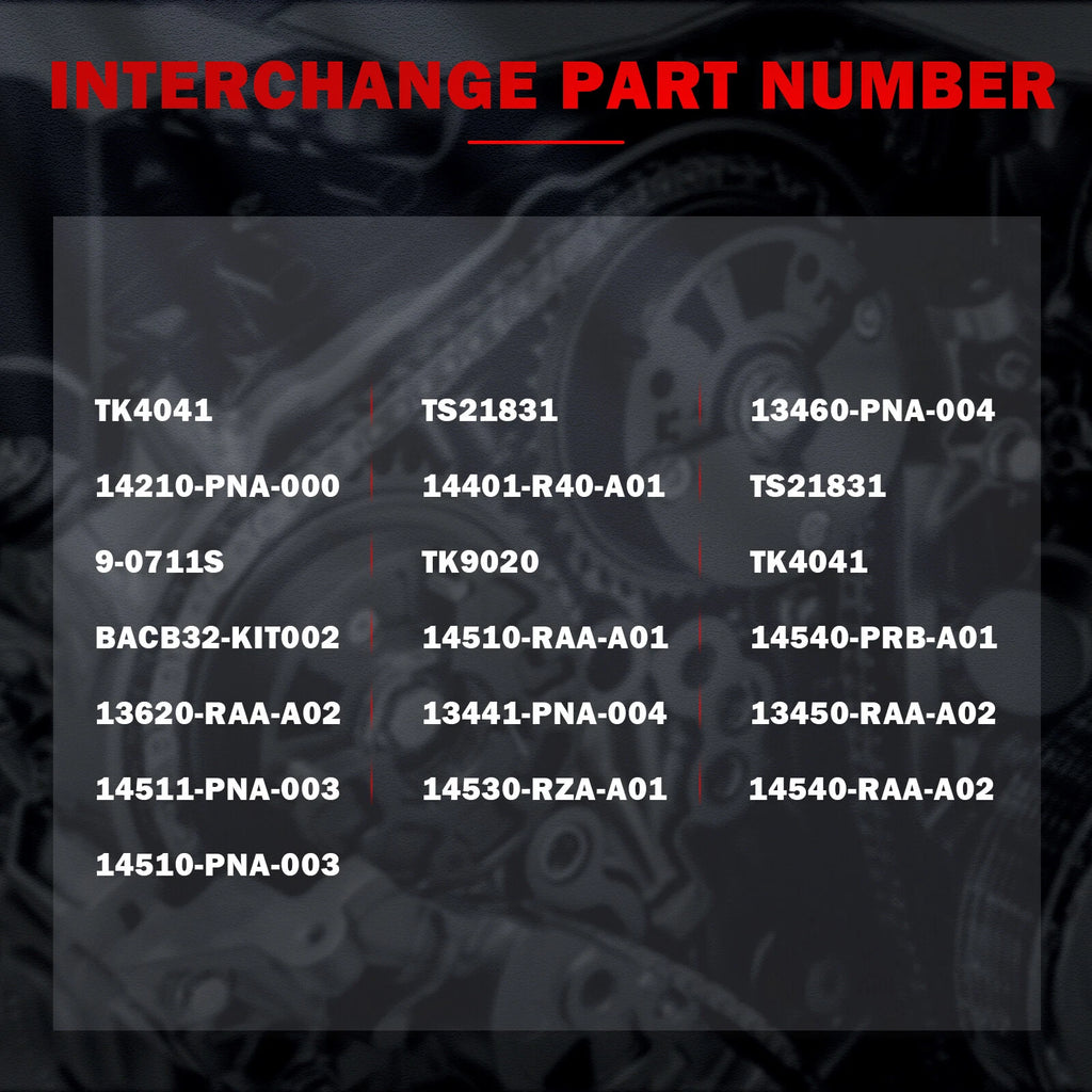Timing Chain Kit for Honda Accord CR-V Element 2.4L (2002–2011)