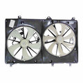 Dual Radiator/Condenser Fan Assembly for 2008-2010 Toyota Highlander Hybrid