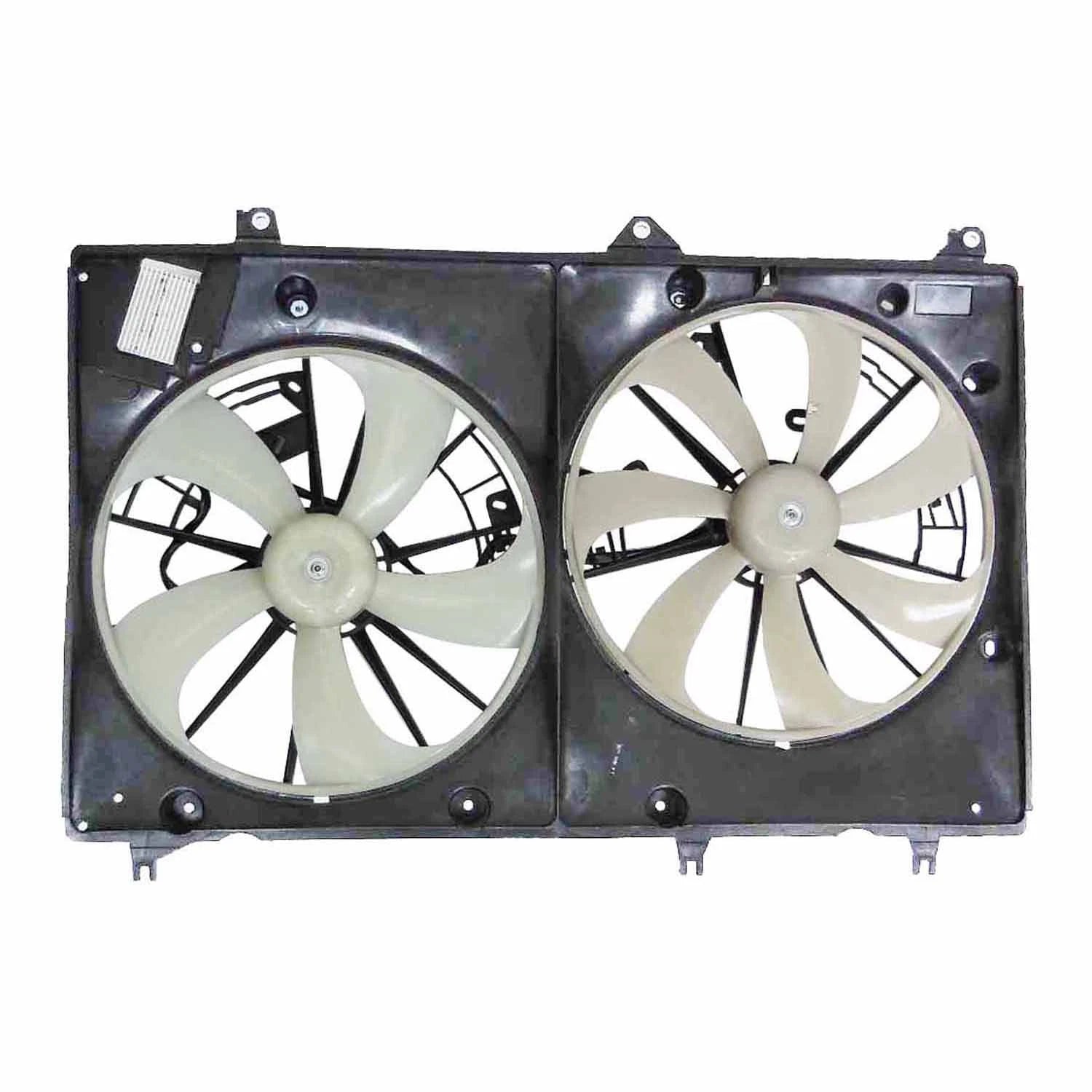 Dual Radiator/Condenser Fan Assembly for 2008-2010 Toyota Highlander Hybrid