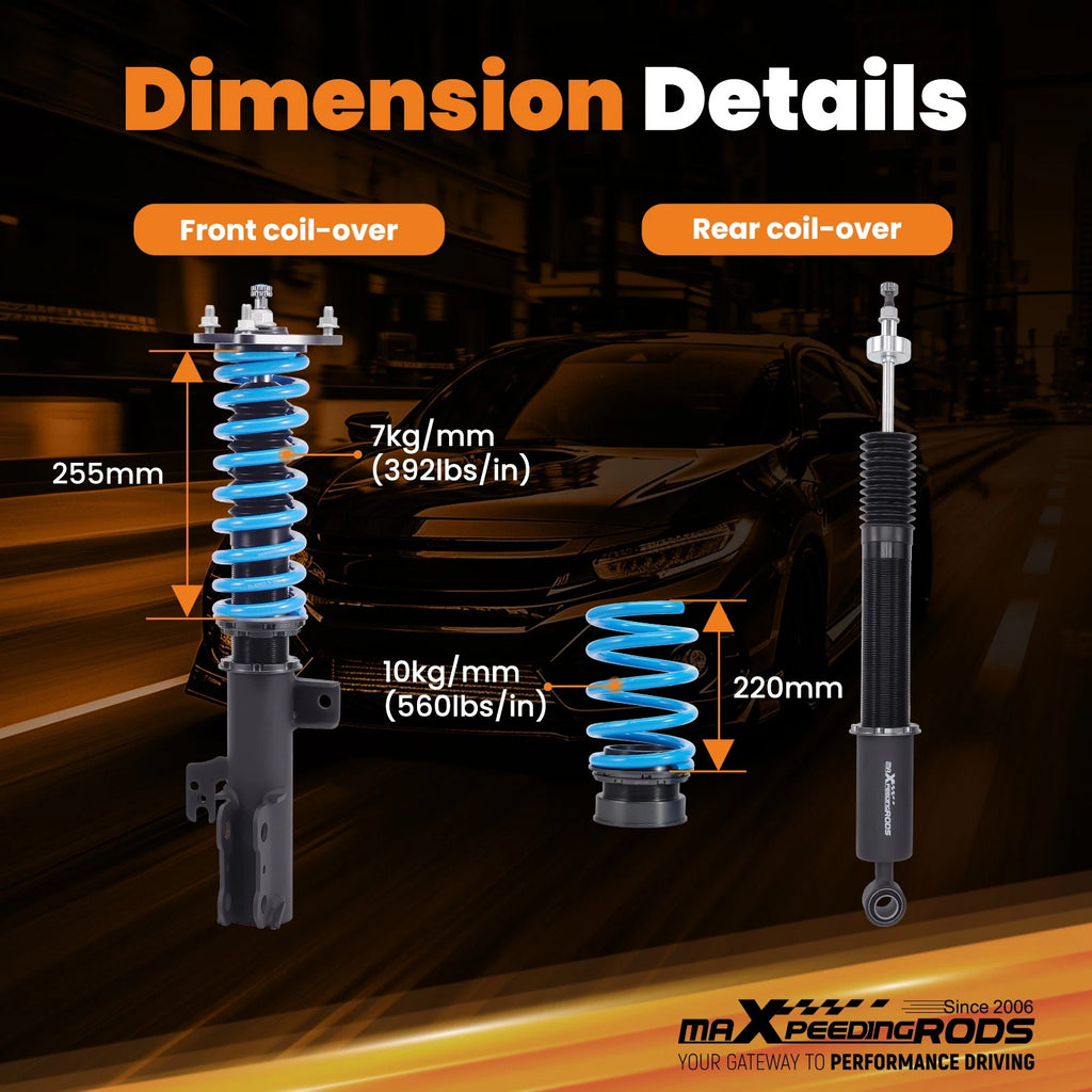 24 Way Adjustable Coilovers Kit for Toyota Sienna (2011–2020)