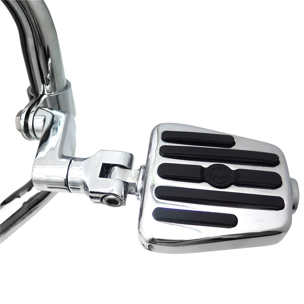 Rebelion Skull Highway Foot Pegs for Harley Wide Glide Street Glide (2010–2023)