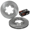 2 x Front Disc Rotors + Brake Pads for Toyota Hiace KDH/TRH 200 (2005–2012)