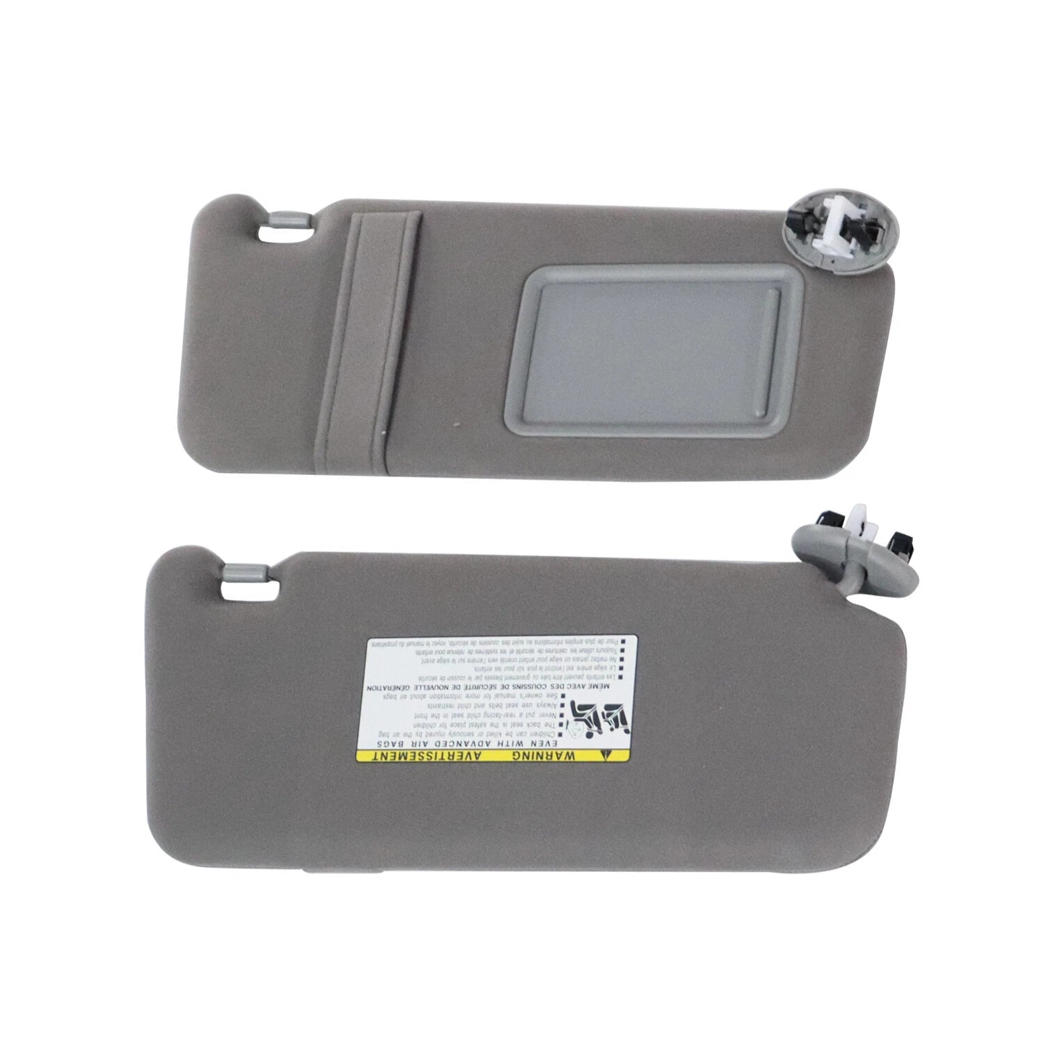 Sun Visor Pair Left & Right for Toyota Camry (2006–2011) Gray