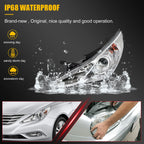 Headlight Assembly for Hyundai Sonata (2011–2014) Chrome Housing Pair