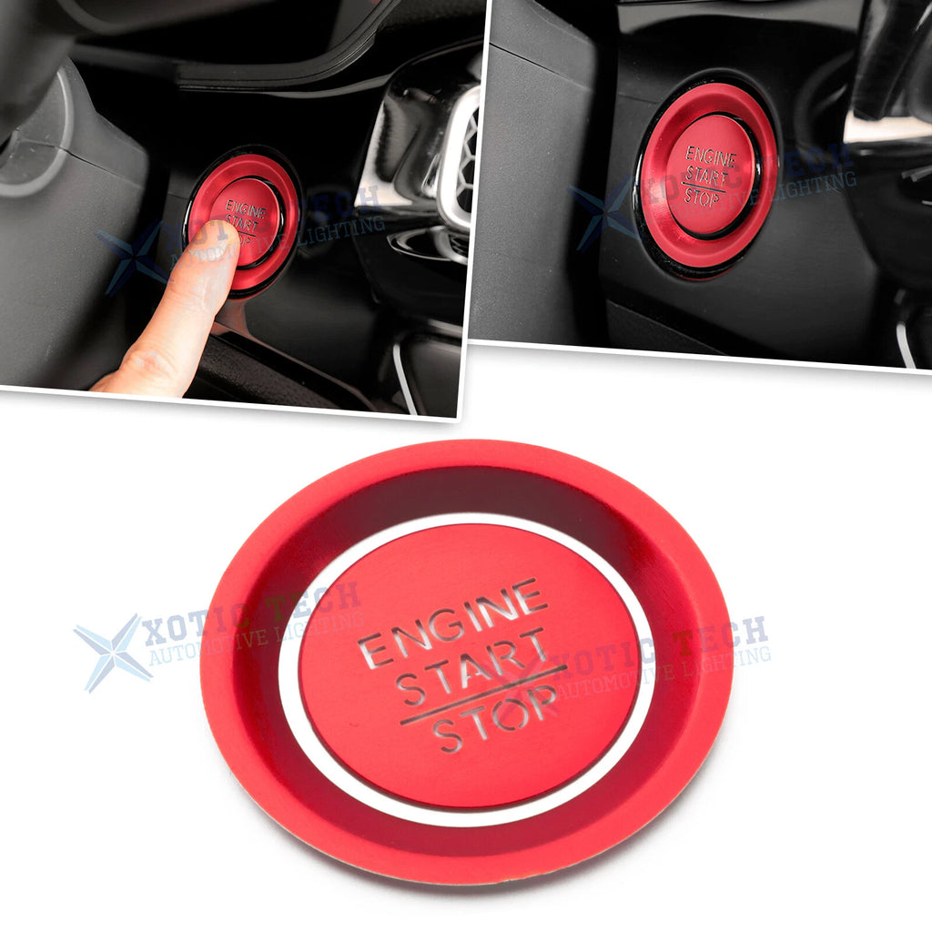 Sport Style Engine Start Button Cover Trim for Honda Civic (2022–2025)
