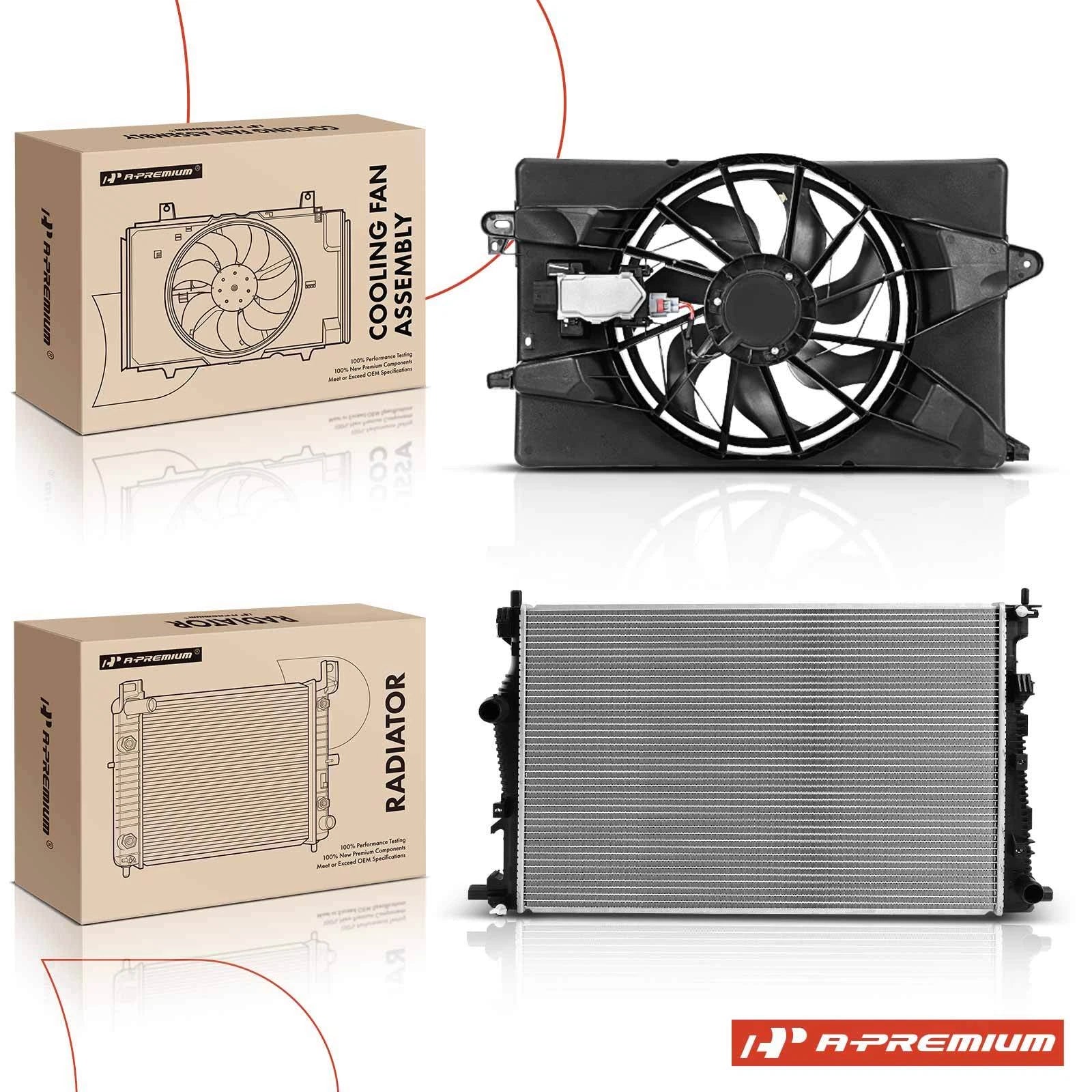 Radiator and Cooling Fan Assembly Kit for Jeep Cherokee (2014–2023)