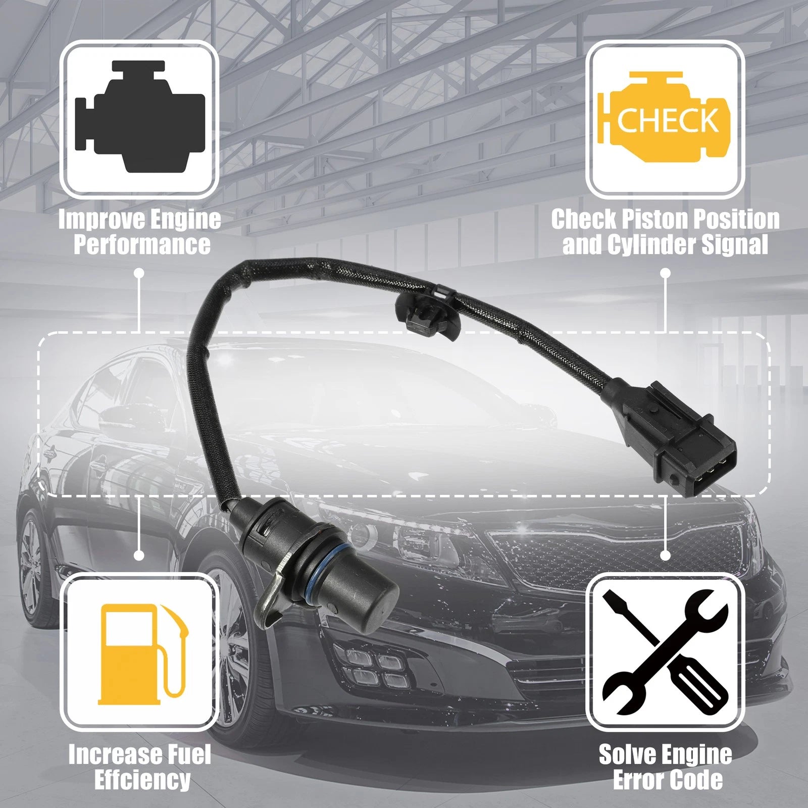 Crankshaft Position Sensor No. 391803E100/39180-3E100 for Kia Optima (2006–2010)