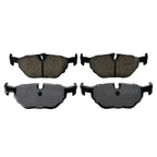 Set of 4 Akebono Euro Rear Ceramic Disc Brake Pads for BMW E39 (1997–2003)