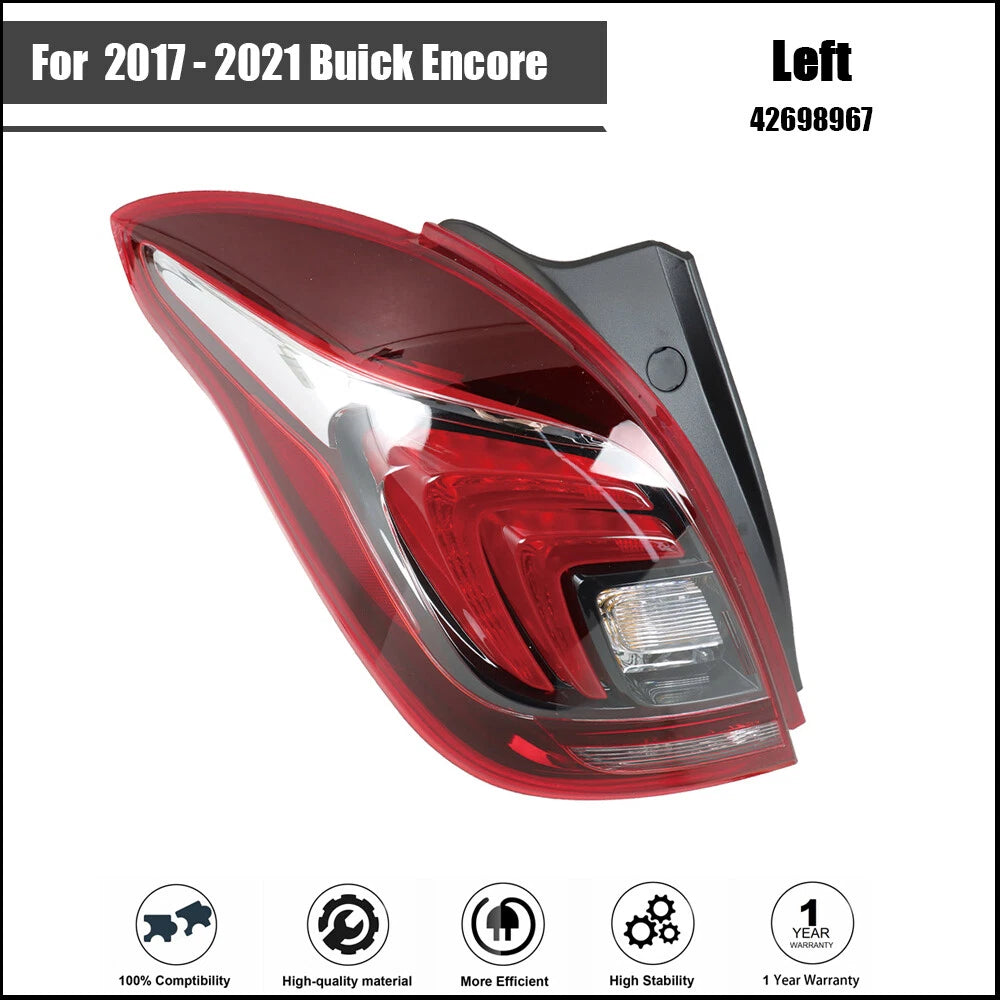 Tail Light Assembly Set for Buick Encore (2017–2021) LED Left Driver Side