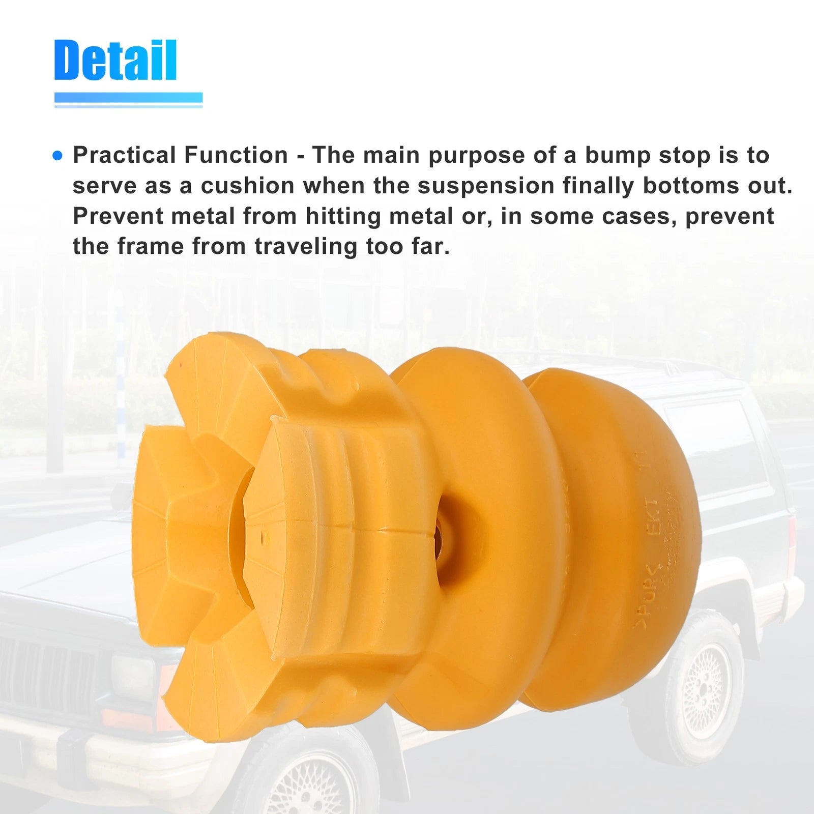 2 Pcs Rear Suspension Bump Stop for Kia Sorento (2002–2009) 55151-3E001