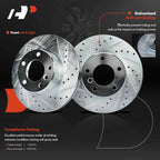 Drilled Brake Rotors & Pads for BMW 525i 528i (2001–2003)